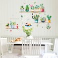 thumbnail image 3 of Bearachild Pegatinas de pared de cactus en maceta, decoración de jardín, oficina, ventana, puerta, armario, jardinera, papel tapiz, Mural, Decoración del hogar, 3 of 6