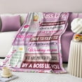 thumbnail image 4 of Boss Gifts for Women Her,Boss Lady Gifts for Women,Boss Day Gifts for Women,Boss Birthday Gifts for Women,Farewell Gifts for Boss,Boss Gifts for Christmas Throw Blanket 50x60 Inches, 4 of 6