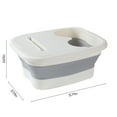 thumbnail image 3 of Giunmcul Foldable Foot Bath Bucket with Lid Handle Massage Acupoints Portable Spa Basin for Home, 3 of 7