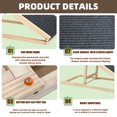 thumbnail image 6 of WGYPRIME 16"W Dog Ramp for Bed, Modern Pet Ramp for Small Dogs to Get on Couch Car, Dog Ramp with Non-Slip Rubber Surface and Foldable, 6 of 7