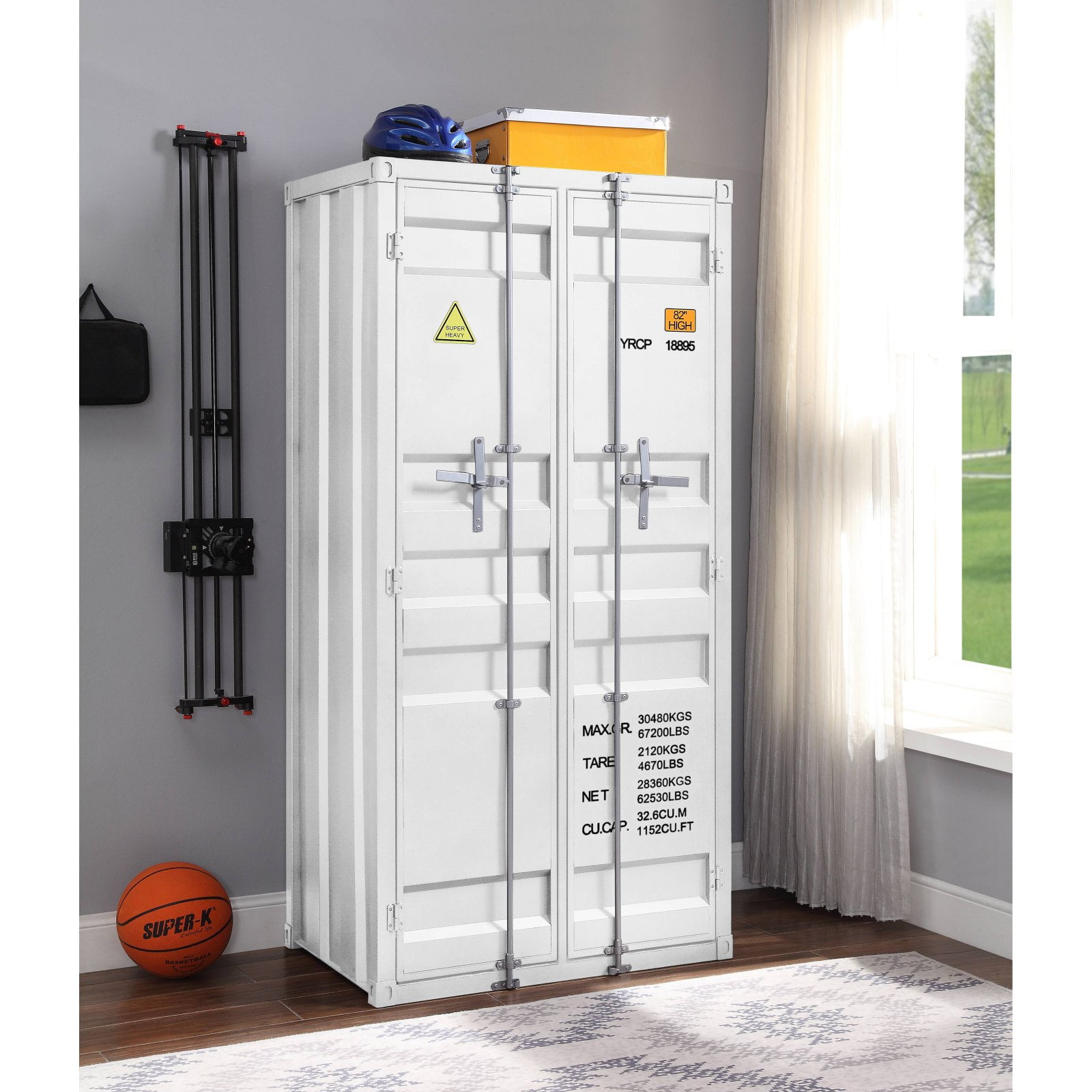 Acme Furniture Cargo Wardrobe with Double Door - Walmart.com
