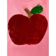 thumbnail image 4 of Sytepopcy Toddler Girls Skirt Shirt Set Sequins Apple Top Shirred Layered Skirt 2pc Summer Outfits Kids School Clothes 3T/1965, 4 of 7