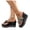 Black, variant on Women's Platform Wedge Sandals Rhinestone Glitter Butterfly Flip Flops Fashion Bohemian Vacation Beach Sandal White Size 8.5