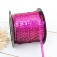 thumbnail image 1 of Threadart 6MM Sequin String - 80 Yard Roll - Fuchsia - For Crafting, Decorating, Costumes, & More, 1 of 3