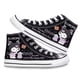 thumbnail image 1 of Kuromi-zapatos con dibujos animados de corazón para niña, el mismo estilo, lona alta, animación periférica, estudiantes masculinos y femeninos, informales, 2024, 1 of 5