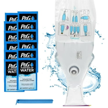 Puribag: Water Purifier System for Outdoor Use and Travel, 10L (2.5 Gallons)