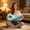Blue, variant on Pillow With Ear Hole For Side Sleepers, Xinsrenus Memory Foam Cervical Support Pillow, 19.88in Hollow Center Anti Wrinkle Face Lift Pillow Breathable Washable Cover, Blue