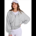 thumbnail image 4 of Sudaderas con Capucha y Cremallera para Mujer, Sudaderas , Casuales, Cómodas y Bonitas, Chaquetas con Cremallera, Conjuntos de Otoño A . Gris XL, 4 of 10