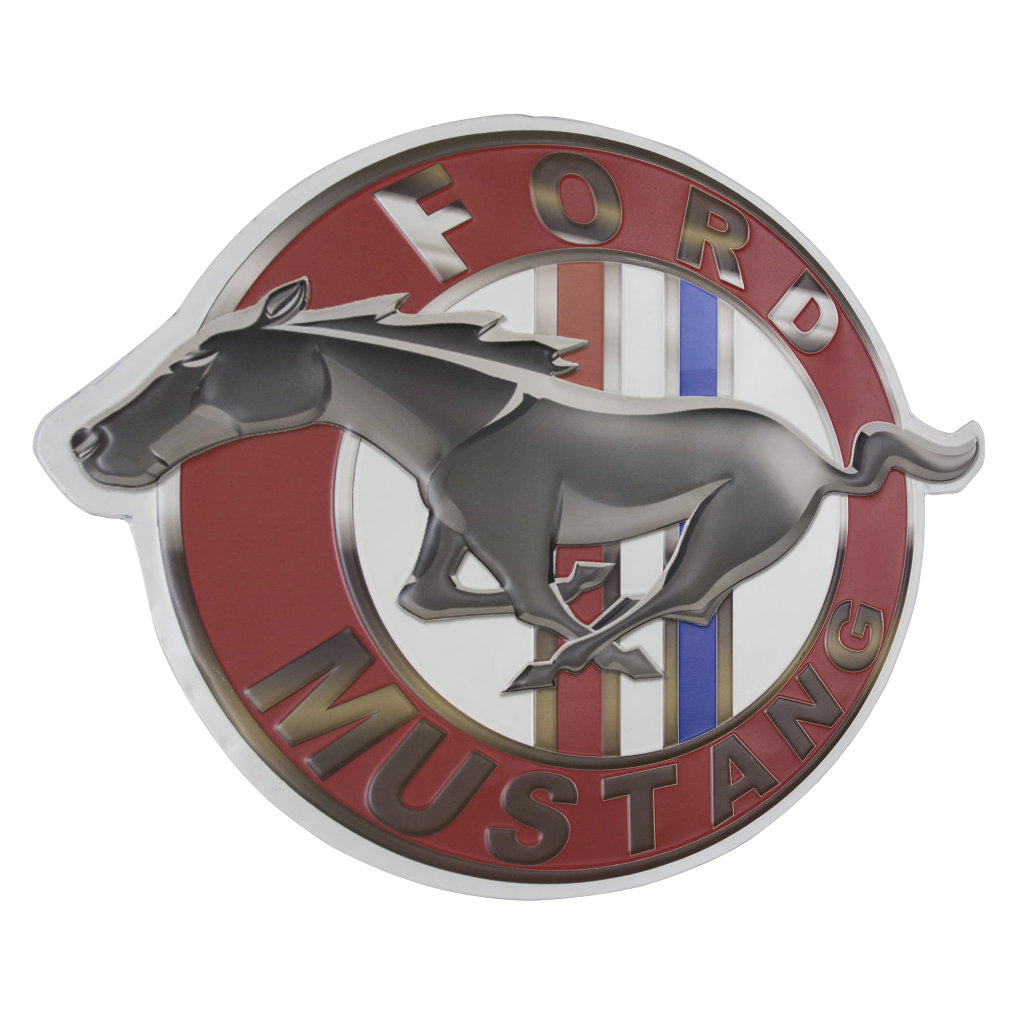 Mustang Sign Parts Service Ford Pony Logo Arrow Metal Advertising Tin New USA 