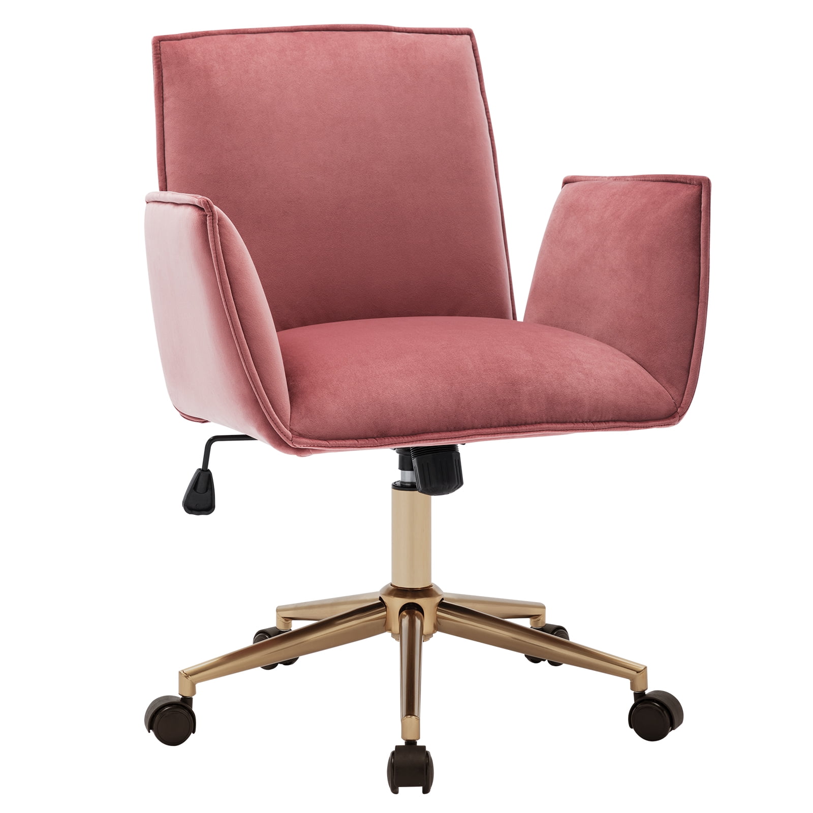 Duhome Office Chair with Arm Velvet with Gold Base Swivel Height