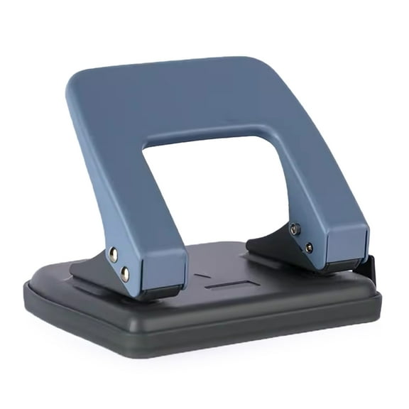 Portable Hole Puncher with Chip Case Small 2-Hole Puncher