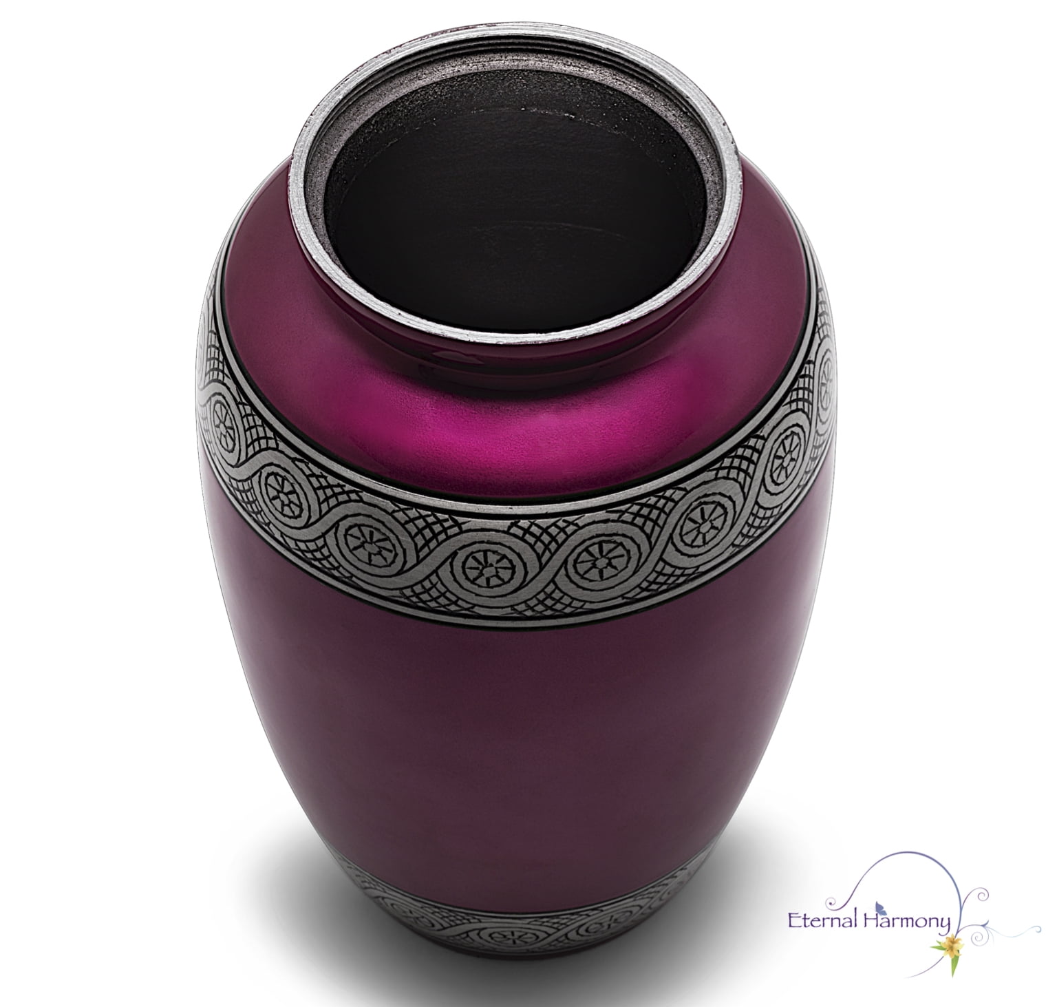 Eternal Harmony Cremation Urn for Human Ashes | Memorial Urn Carefully Handcrafted with Elegant Finishes to Honor and Remember Your Loved One | Adult Urn Large Size with Beautiful Velvet Bag