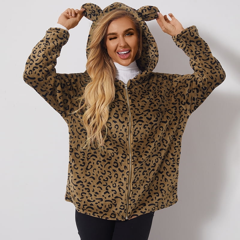 cheetah teddy bear jacket