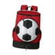 thumbnail image 5 of Mochila de fútbol moderna, mochila deportiva para viajes, ciclismo y actividades al aire libre. rojo negro, 5 of 9