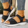 thumbnail image 4 of WMTBSRSW Womens Wedge Platform Sandals Espadrille Heels Round Open Toe Buckle Ankle Strap Summer Shoes, 4 of 9
