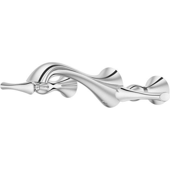 Pfister Lg49-Rh4 Rhen 1.2 GPM Wall Mounted Widespread Bathroom Faucet - Chrome