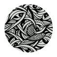 thumbnail image 4 of BCIIG Fish Tessellation Round Table Cover Stain Resistant Washable Indoor Outdoor Tablecloth Kitchen Dining Wedding Parties 100% Polyester Fiber 31-35, 4 of 8
