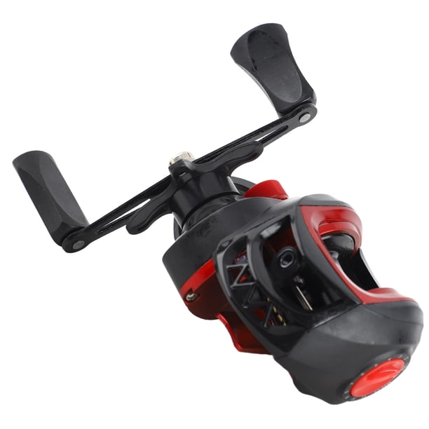 Potente Carrete de Pesca Baitcasting de Metal, Relació de Engranje 7.2: 1, Carrete de Pesca Baitcast, Carrete de Fundició Larga, Carrete de Pesca Suave para Agua