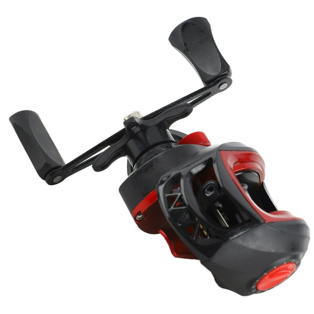 Baitcasting Reel, Smooth Fishing Reel Metal Long Cast Spool Design Baitcasting Reel with Anti Explosion Line Baitcaster Fishing Reel for Saltwater Freshwater Ice Fishing