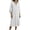 White, variant on ZQUUVOU Summer Dresses for Women Linen Blend Loose Midi Dresses with Pockets 3/4 Sleeve Long Casual Bohemian Dress White