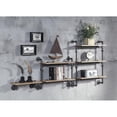 thumbnail image 4 of Acme Furniture AC00734 AC00734 - Wall Rack w/1 Shelf, Oak & Sandy Black Finish - Brantley, 4 of 4