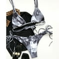 thumbnail image 6 of QLEICOM Womens Swimsuits Tummy Control Plus Size Swimsuit Coverup Bikini Print Set Swimsuit Two Piece Filled Bra Swimwear Beachwear Dark Gray L, 6 of 7