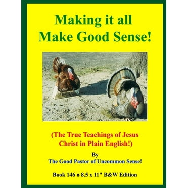 Making it all Make Good Sense!: (The True Teachings of Jesus Christ in Plain English!) B&W Edition! (Paperback)