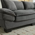 thumbnail image 6 of Aukfa 84" Deep Seat Sofa Modern Comfy Sofa Sleeper Couch for Living Room, 2 Pillows, Corduroy, Gray, 6 of 10
