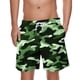 thumbnail image 1 of Pantalones Cortos de Cintura Elástica para Hombre con Bolsillos Camuflaje Impresión de Rodilla, Pantalones de Playa Casuales con Cordón Elástico, 1 of 5
