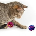 thumbnail image 6 of Toys Mylar Crinkle Ball Ring Paper Sound Toy For Cats Interactive Kitten M3Q7, 6 of 9