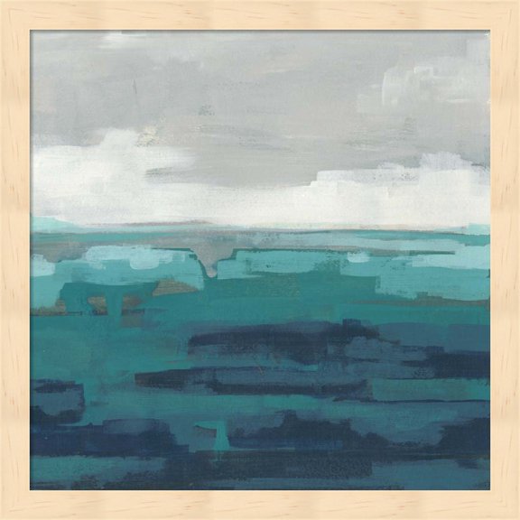 Sea Foam Vista II by June Erica Vess, Framed Wall Art, 13.25W x 13.25H
