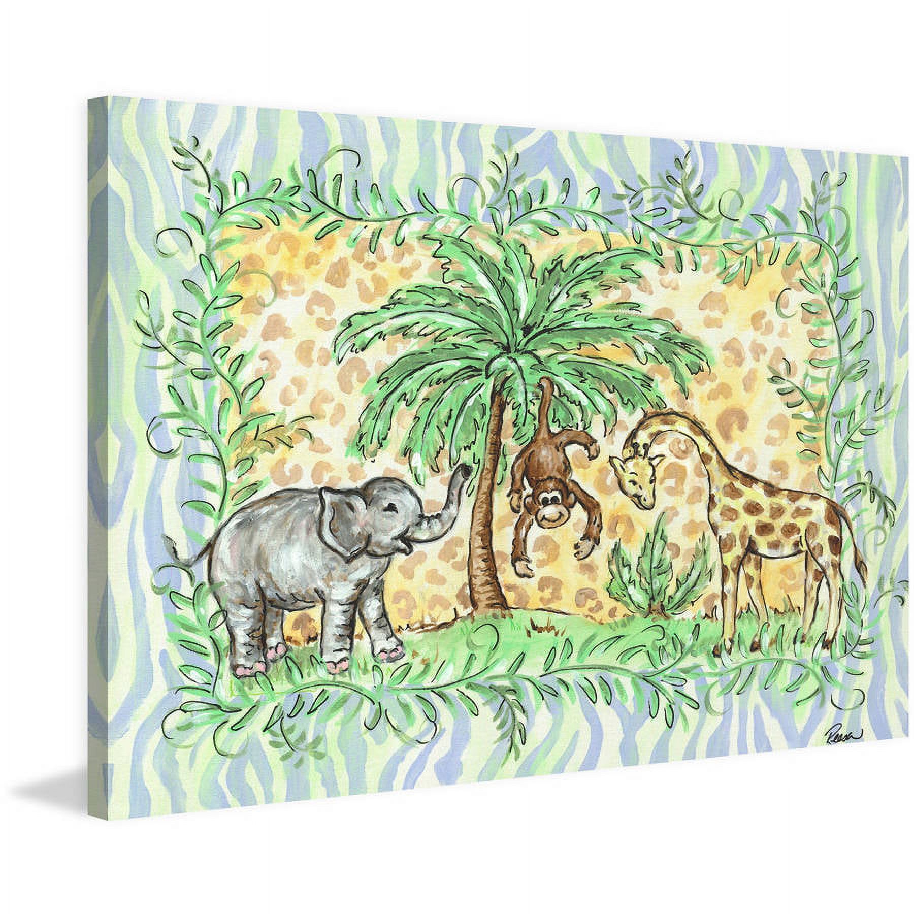 Marmont Hill "Jungle" by Reesa Qualia Painting Print on Wrapped Canvas