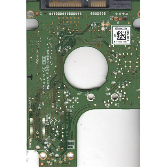 WD1600BEKT-75PVMT0, 771692-505 03P, WD SATA 2.5 PCB