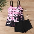 thumbnail image 6 of Qingpeng Plus Size Womens Two Piece Tankini Swimsuit Set Bathing Halter，Printed Top and High Waisted Boyshorts Bathing Suit, 6 of 6