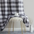 thumbnail image 4 of THD Cedar Buffalo Check Textured Light Filtering Grommet Lightweight Curtain Panels, Set of 2, 4 of 4