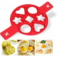 thumbnail image 1 of Molde de silicona para panqueques, máquina para hacer panqueques de 7 anillos, herramienta de cocina antiadherente, fabricante de anillos, accesorios para panqueques, anillo, volteo de huevo, molde r, 1 of 5