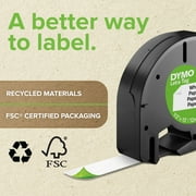 DYMO Labeling Tape for LetraTag Label Makers, Black Print on Clear Labels, 1/2 x 13-Foot Roll, 1 Count