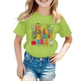 thumbnail image 1 of SXcggal One Mode Enfants T-Shirt Décontracté Imprimé Col Rond Manches Courtes Ample Mignon Confortable Beaux Hauts Filles, 1 of 4