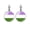 Genderqueer, variant on LGBT Pride Earrings for Women Men Rainbow Leverback Earrings Gay Lesbian Transgender Nonbinary Pansexual Bisexual Earrings Jewelry Lesbian