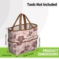 thumbnail image 3 of Garden Tool Bag,Pioneer Flower Floral Print Pattern Garden Tool Organizer,Garden Gifts,Waterproof Multi-Pocket Garden Tool Storage 11.8x5.5x11.4 Inch(Tools NOT Included), 3 of 6