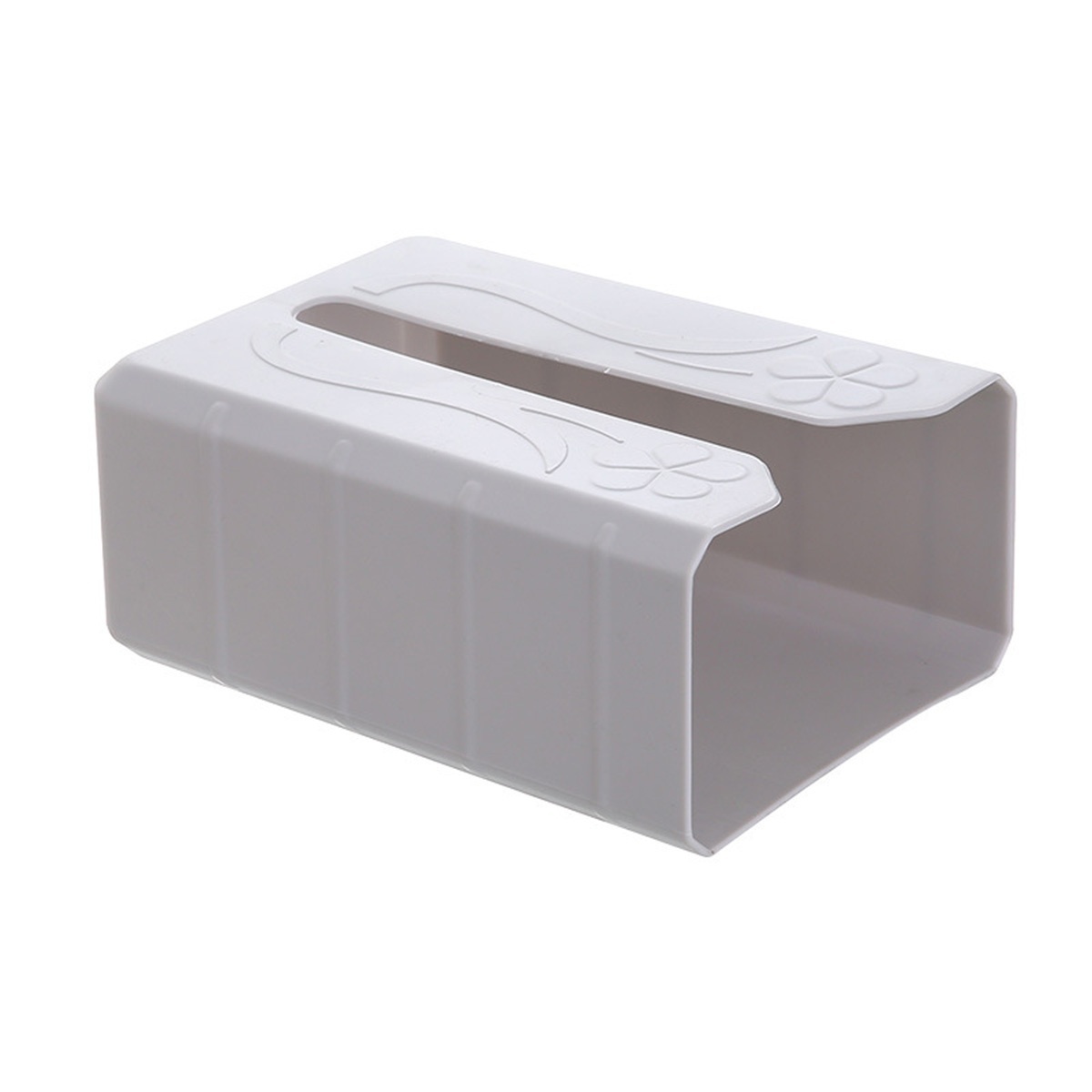 Wall Mount Tissue Holder, Adhesive Tissue Box Cover Dispenser Toilet