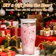 thumbnail image 6 of 2 Pack 40oz Glass Tumbler with Handle, Reusable Glass Cup with Lid and Straw, Perfect for Iced Coffee, Beer, Smoothies, Juice, Hot & Cold Drinks, Ideal for Birthday and Wedding Gifts, 6 of 12
