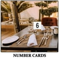 thumbnail image 3 of LIFKOME 50pcs Plastic Number Signs Table Number Cards Easy to Use Place Cards for Wedding Party and Events Convenient and Stylish Seat Tags, 3 of 8