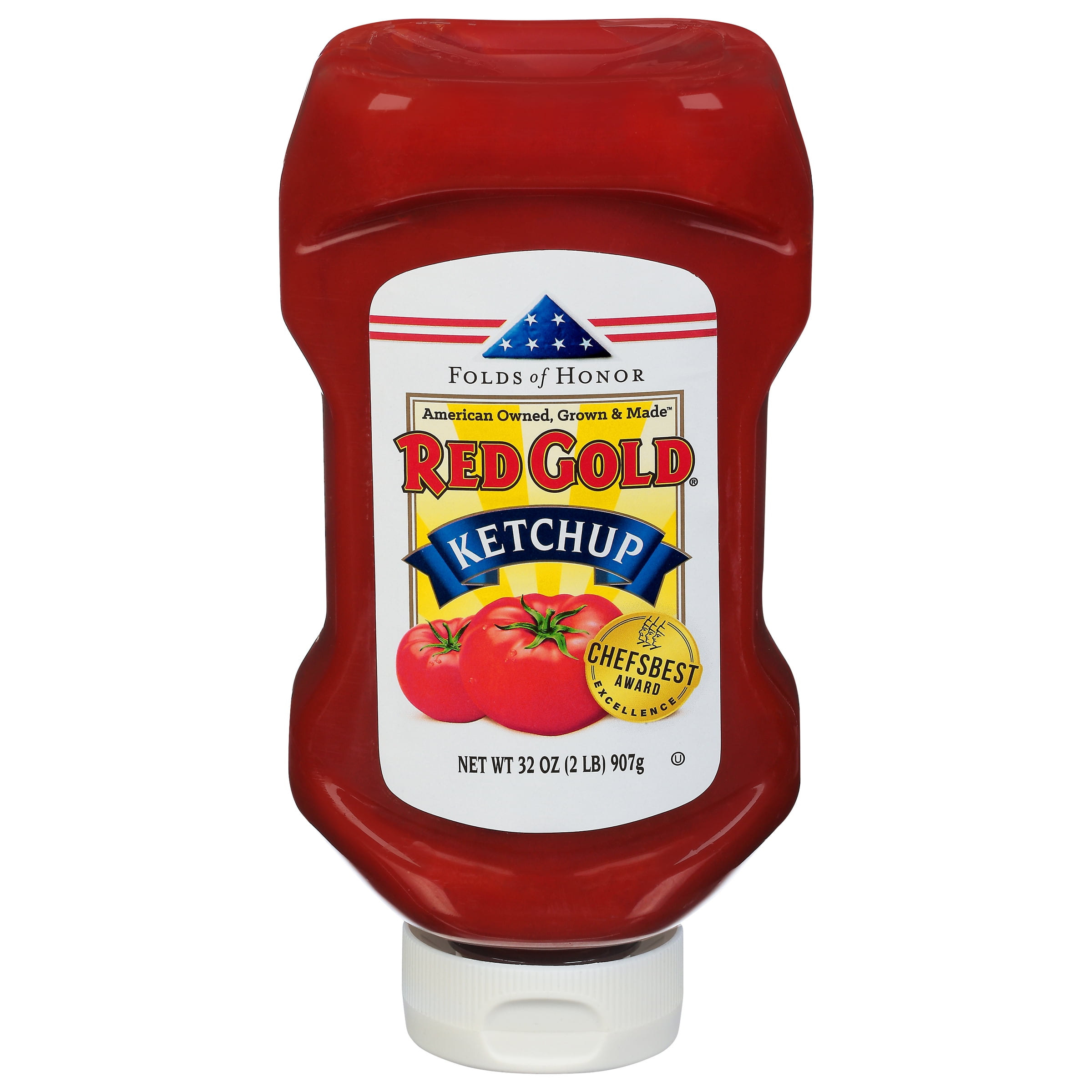 (3 pack) Red Gold Tomato Ketchup, 32 oz Bottle