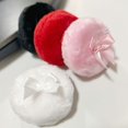 thumbnail image 3 of LOVEVER Long Plush Makeup Sponge  Glitter Puff  Glitter Round Bowknot Fivethemed Powder Puff, 3 of 7
