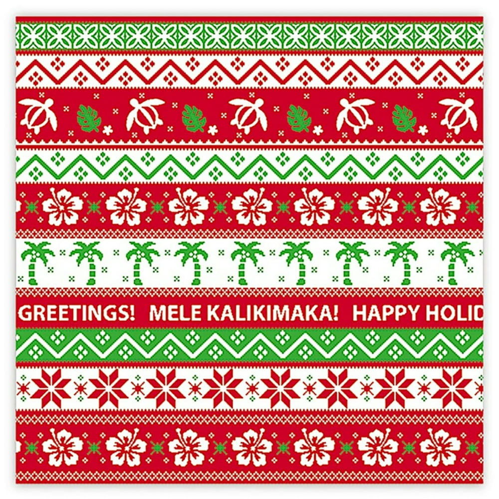 Hawaiian Christmas Wrapping Paper 