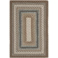 thumbnail image 1 of Safavieh Braided Collection BRD313A Handmade Country Cottage Reversible Area Rug, 3' x 5', Brown / Multi, 1 of 4