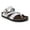 White/Leather, variant on White Mountain Womens Hazy Nubuck Slip On Slide Sandals