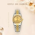 thumbnail image 3 of [START] Montre pour Femme Montre Automatique Mécanique Étanche Fonction Calendrier Montre pour Femme en Métal Petit Cadran Qualité Suisse, 3 of 11