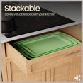 thumbnail image 6 of Bakken- Swiss 10-Piece Bakeware Sets, Nonstick Carbon Steel Baking Sheet & Pans, Stackable Space-Saving Bakeware, Stain-resistant, Oven Safe (up to 450°F), Green, 6 of 9